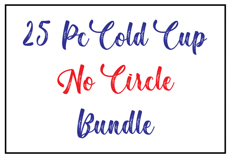 25 PC MYSTERY Cold Cup NO CIRCLE Bundle - General